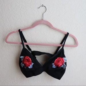 PINK Embroidered Bralette